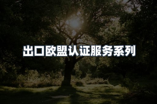 出口欧盟认证服务