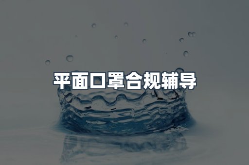 平面口罩合规辅导